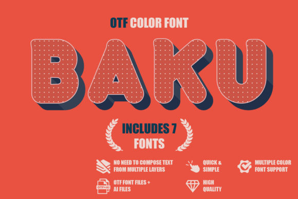 Baku: The Bold Color Font Making a Statement in Modern Design