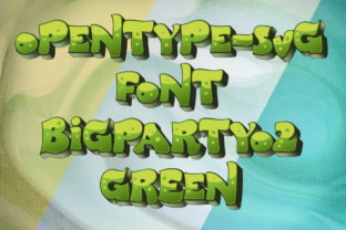 Big Party O2 Green: A Color Font for Vibrant, Eye-Catching Design