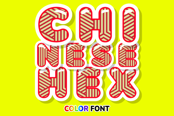 Chinese Hex: A Color Font for Festive and Modern Designs
