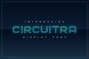 Circuitra: The Display Color Font for Tech-Infused Design
