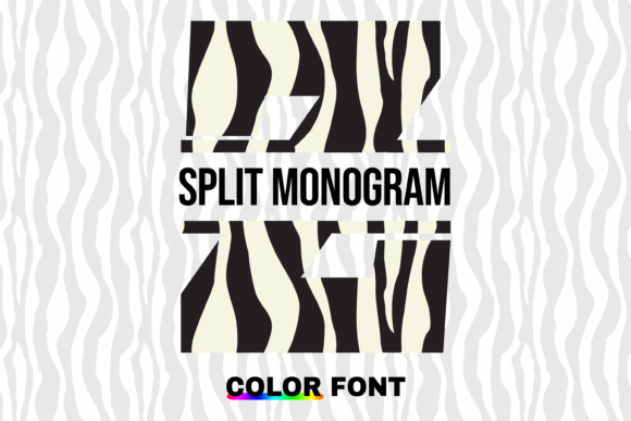 Discover Zebra Split: A Playful Color Font for Modern Designs