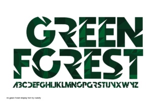Green Forest: A Color Font That Captures Nature's Boldness