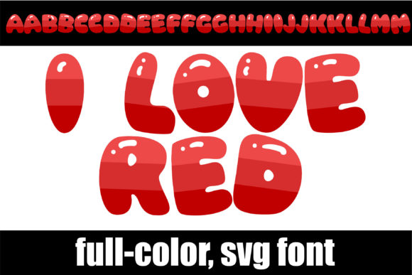 I Love Red: A Bold Typeface That Commands Attention