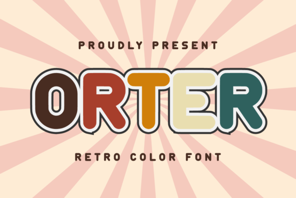 Orter: A Retro Color Font for Vibrant Creative Projects