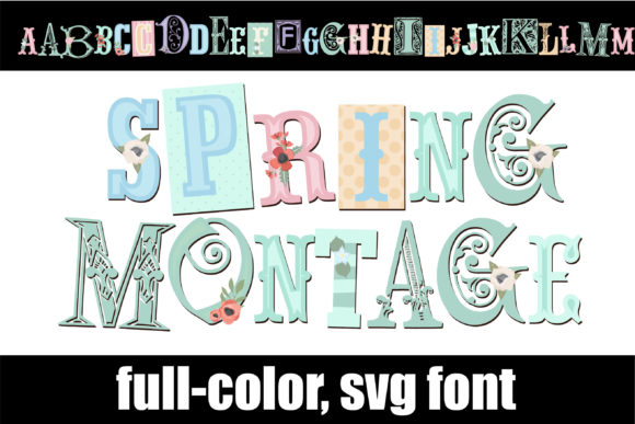 Spring Montage: A Fresh Take on Colorful Typography