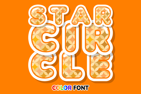 Star Circle: A Color Font That Adds Cosmic Flair to Your Designs