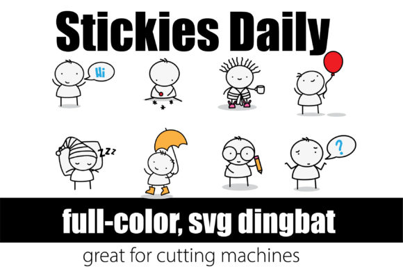 Stickies Daily: A Color Font That Brings Instant Personality